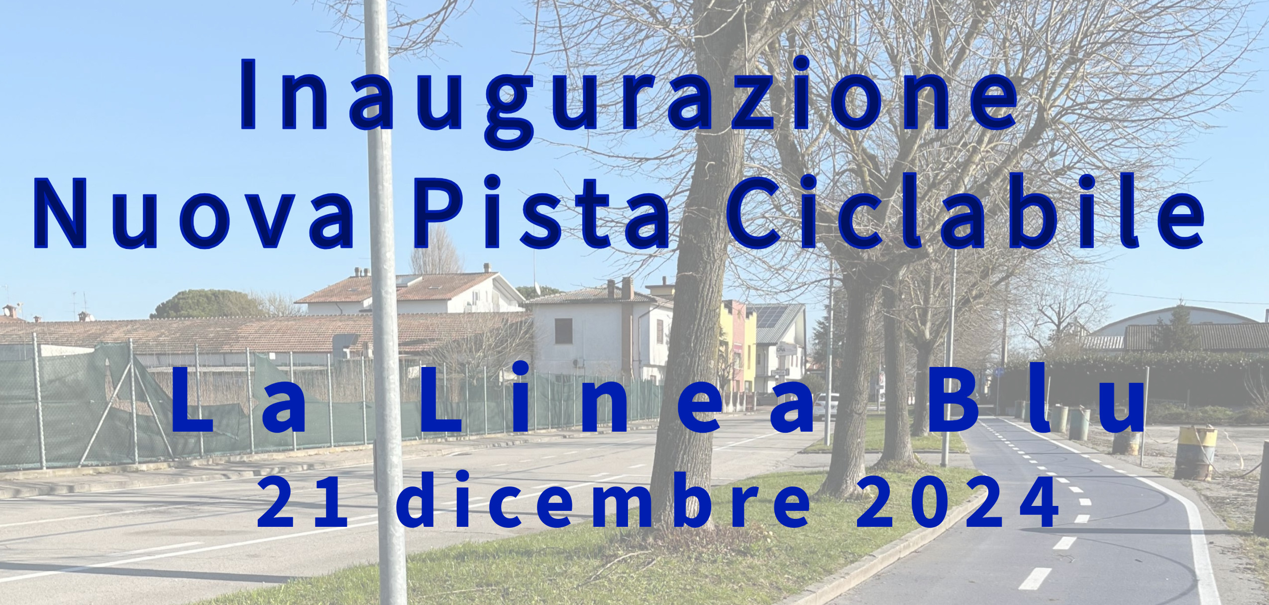Nuova pista ciclabile Linea Blu 2024