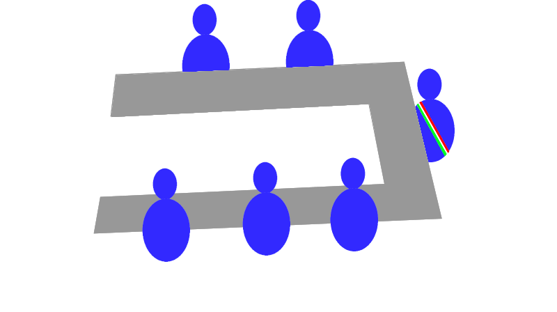 Immagine stilizzata di una seduta consigliare