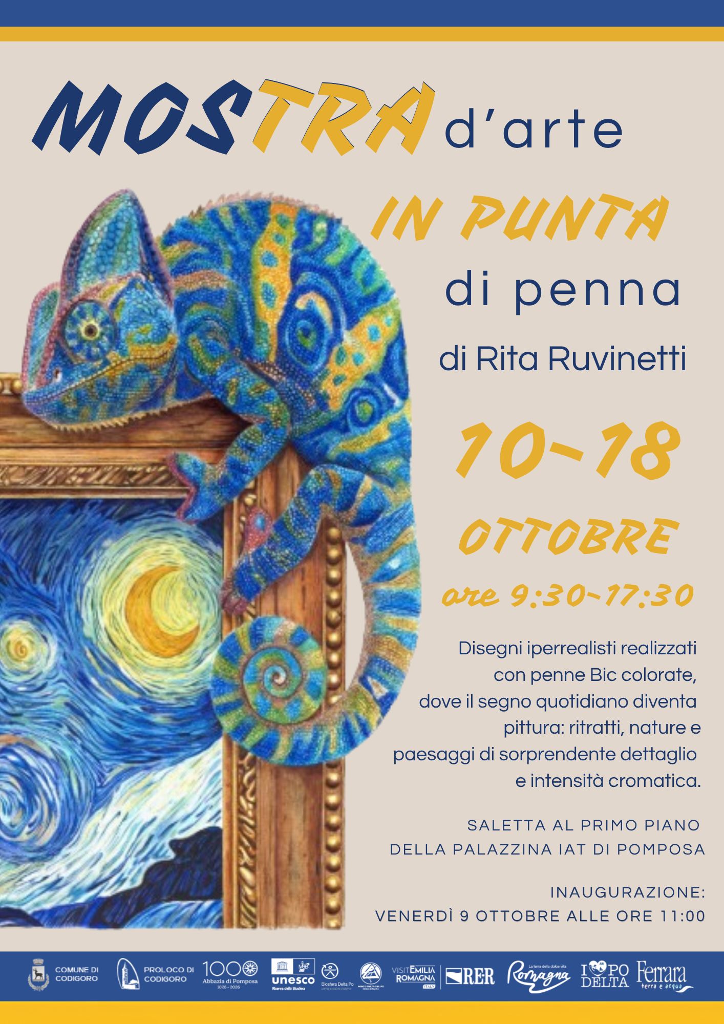 mostra In punta di penna dell'artista portuense Rita Ruvinetti